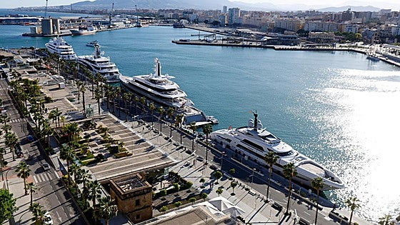 There's a waiting list for berths at Malaga's megayacht marina