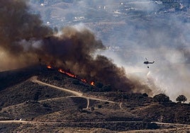 Image of a forest fire in Mijas in November last year
