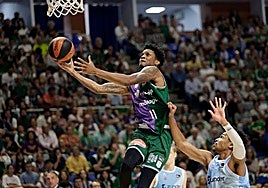 Carter, during Unicaja's resounding win on Sunday.