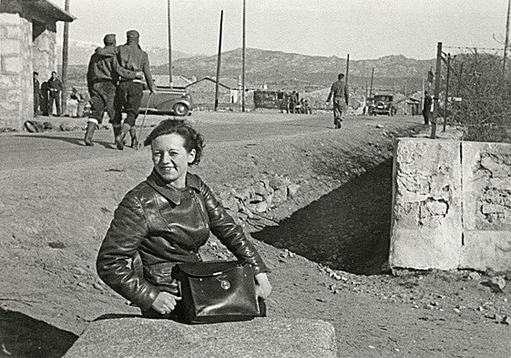 Gerda Grepp, in a photo taken when she was sent to the frontline.