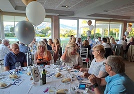 Guests enjoyed a three-course dinner and live entertainment.