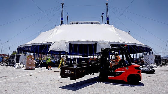 In pictures: Cirque du Soleil's big top takes shape on the Costa del Sol