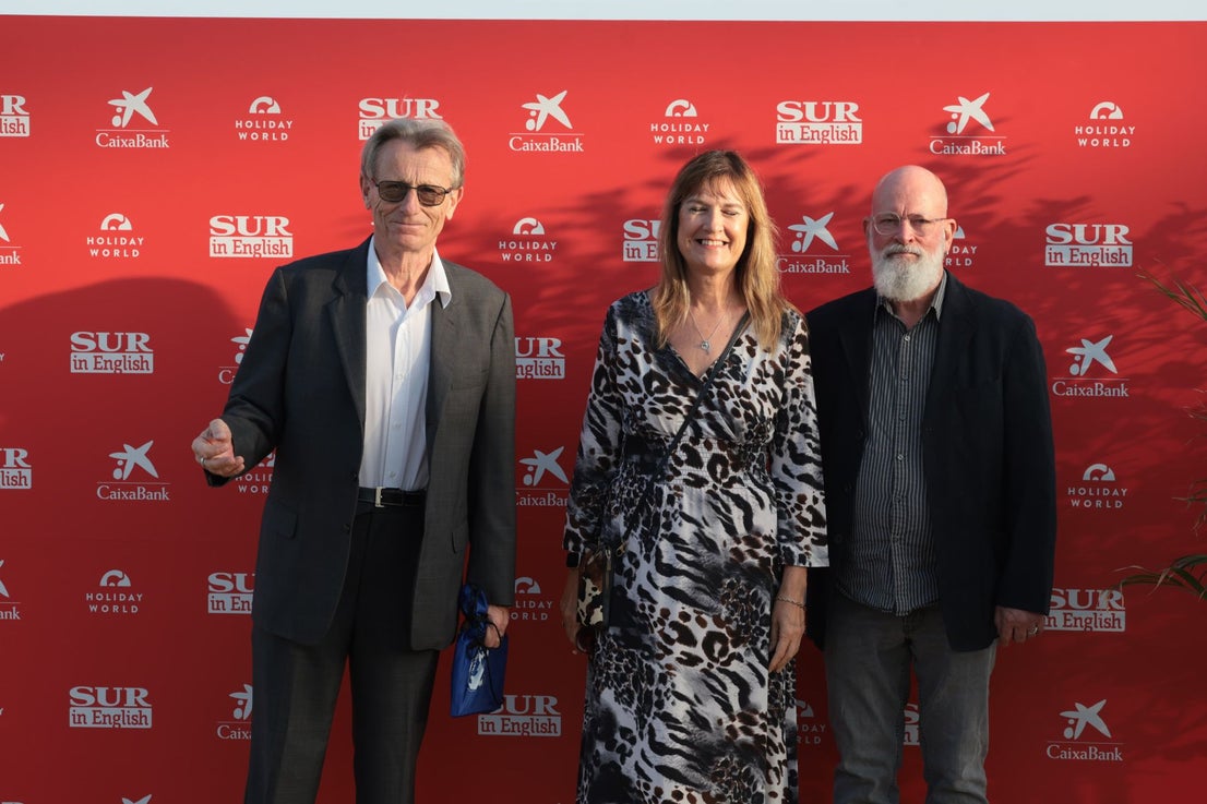 Patrick Meehan, author, Ali Meehan of Costa Women and Peter Leonard of ozinspain.com,
