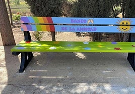 One of the friendship benches in Cártama.