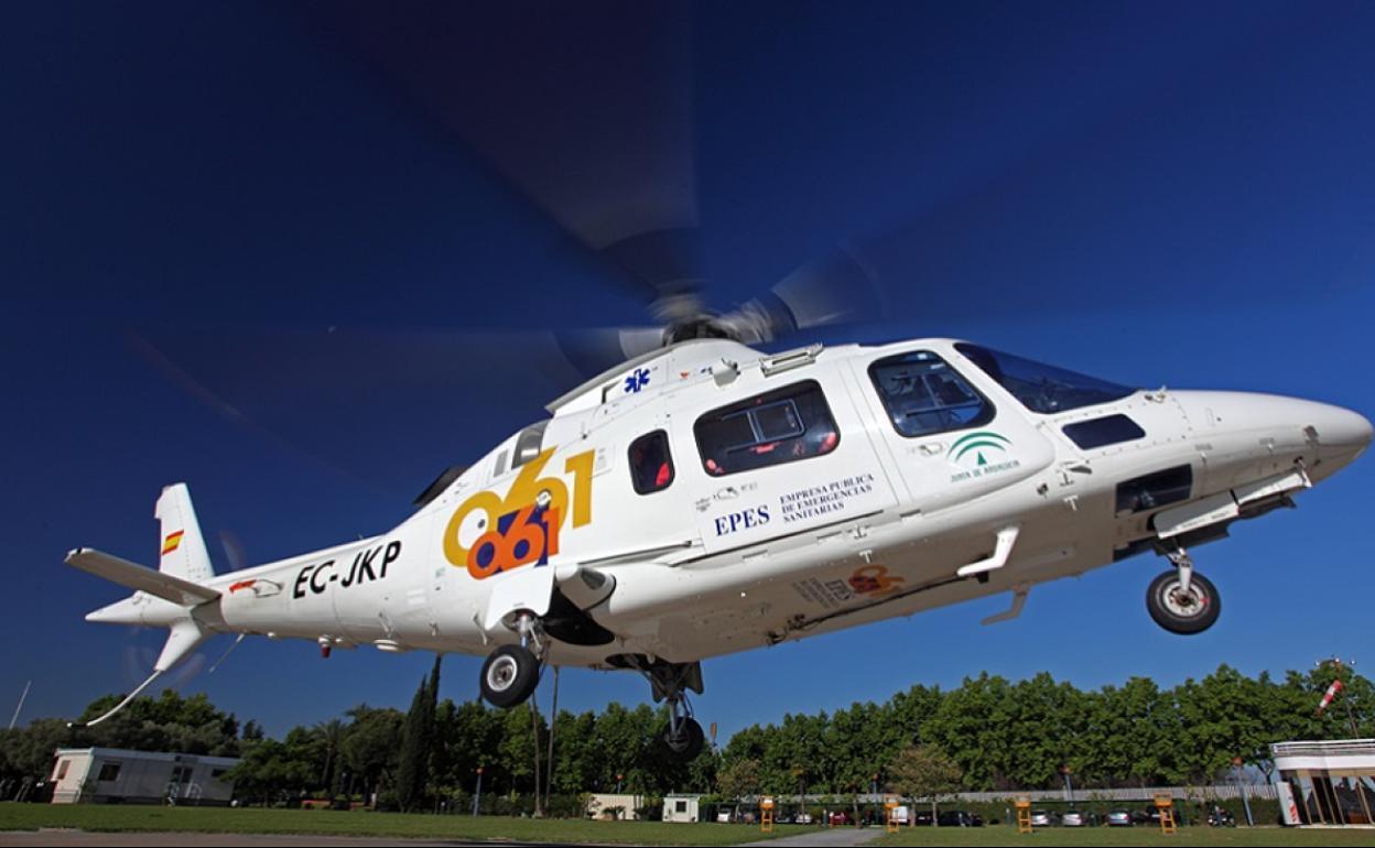 File image of 061 air ambulance.