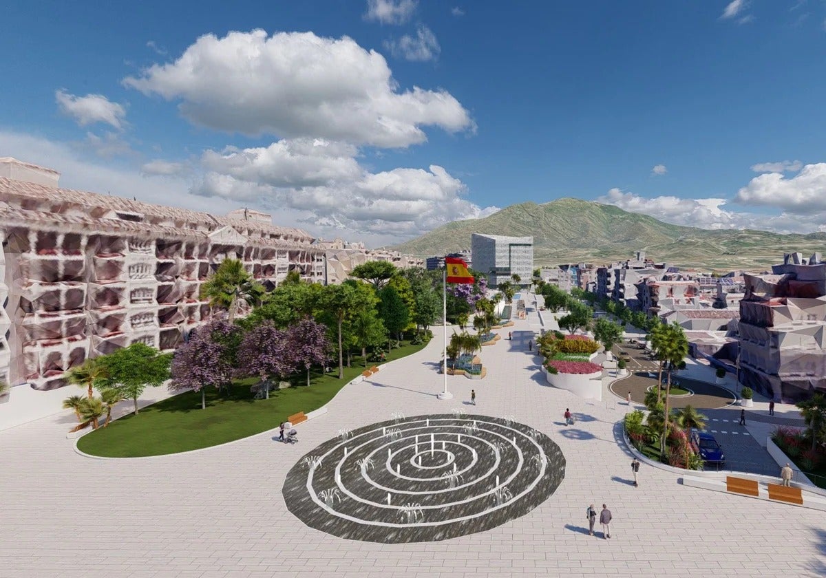 Computer image of the new boulevard.