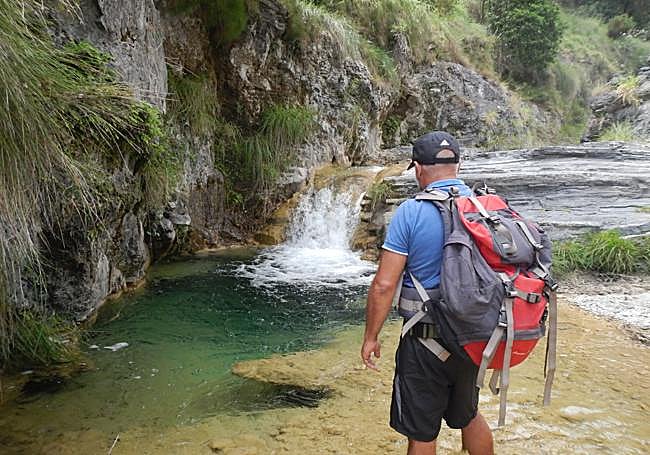 One of the many pools along the way