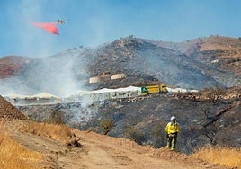 File image of Plan Infoca resources tackling a major forest fire.