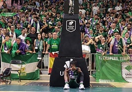 Kendrick Perry in disbelief at the end of the game.