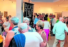 Crowds attended the inauguration of the exhibition.