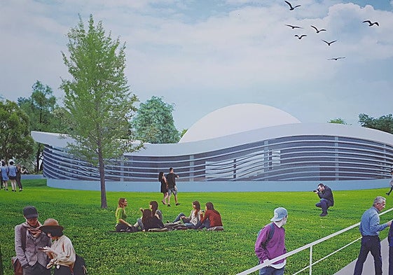 An artist's impression of Malaga's planetarium project.