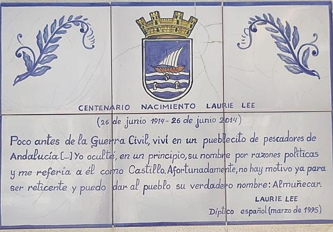 The plaque that marked the centenary of Lee’s birth in 2014.