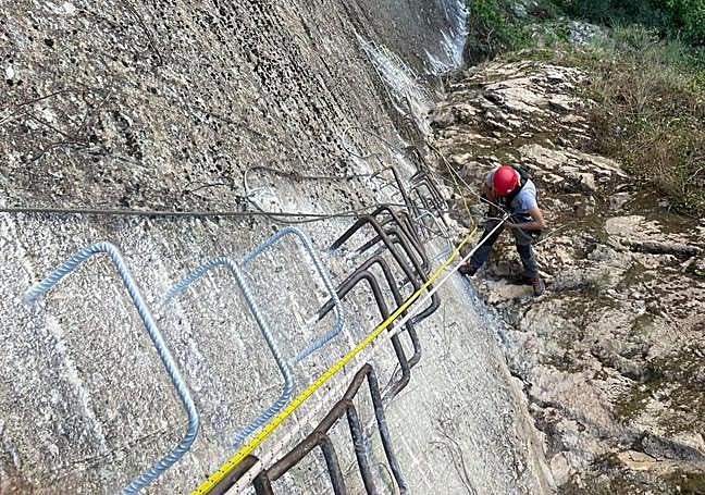 One of the three via ferratas.