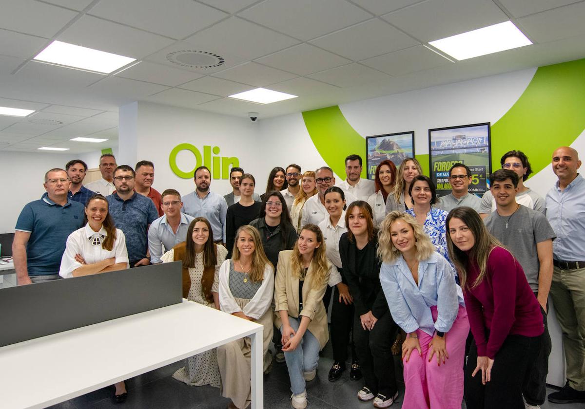 More than 40 people currently work at Olin's new offices within the Málaga Halley business complex.