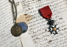 The papers were bought with medals and the Legion of Honour, the highest French decoration.
