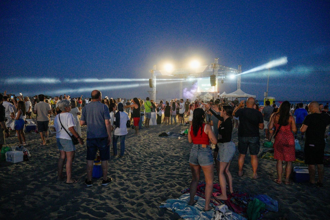 El Cable beach, in Marbella