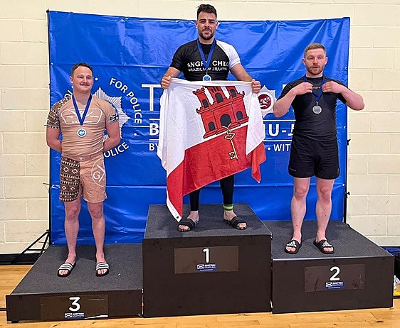 Gibraltar cop showcases versatility with two medals at UK jiu-jitsu competition