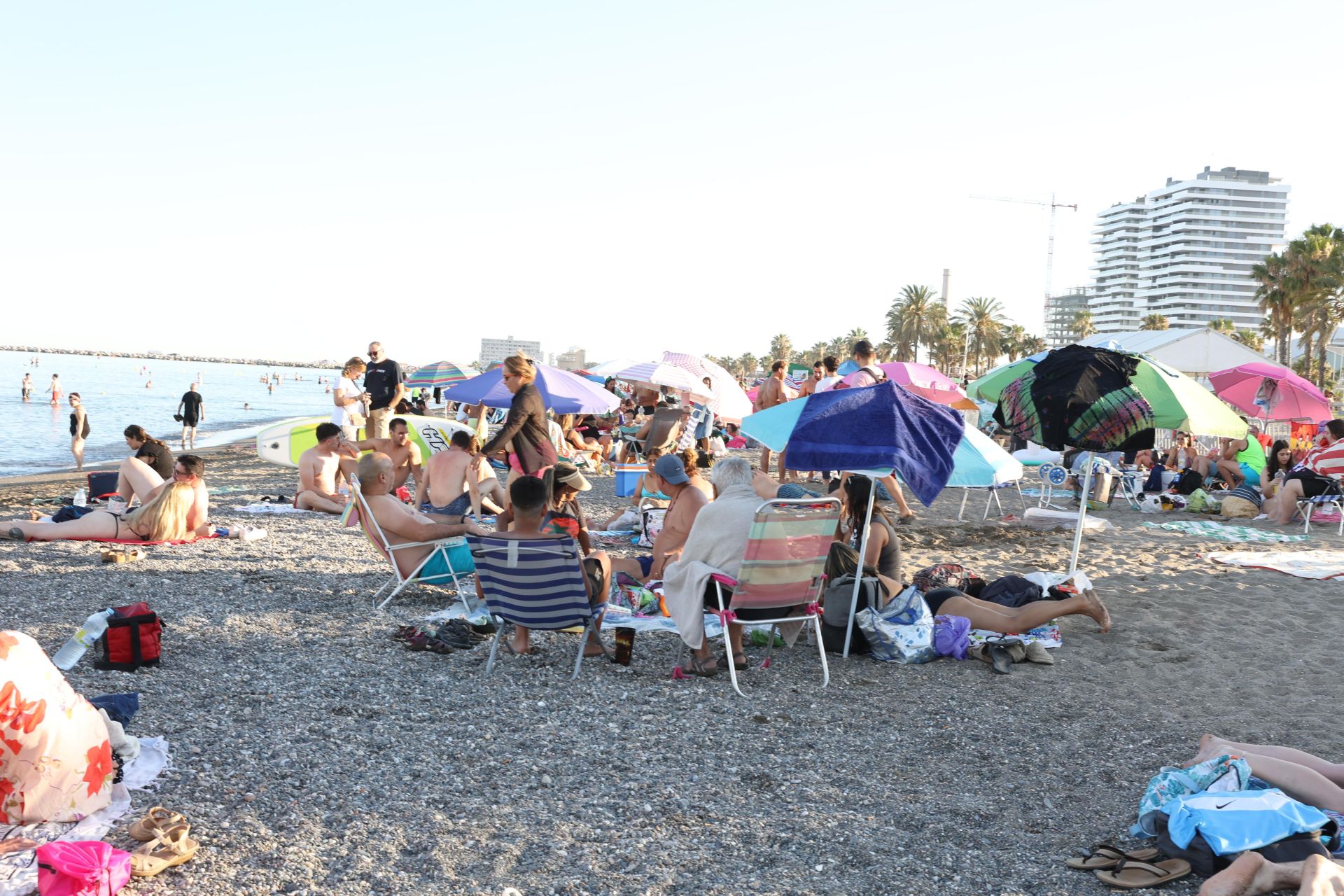 San Juan celebrations in Huelin, in Malaga city