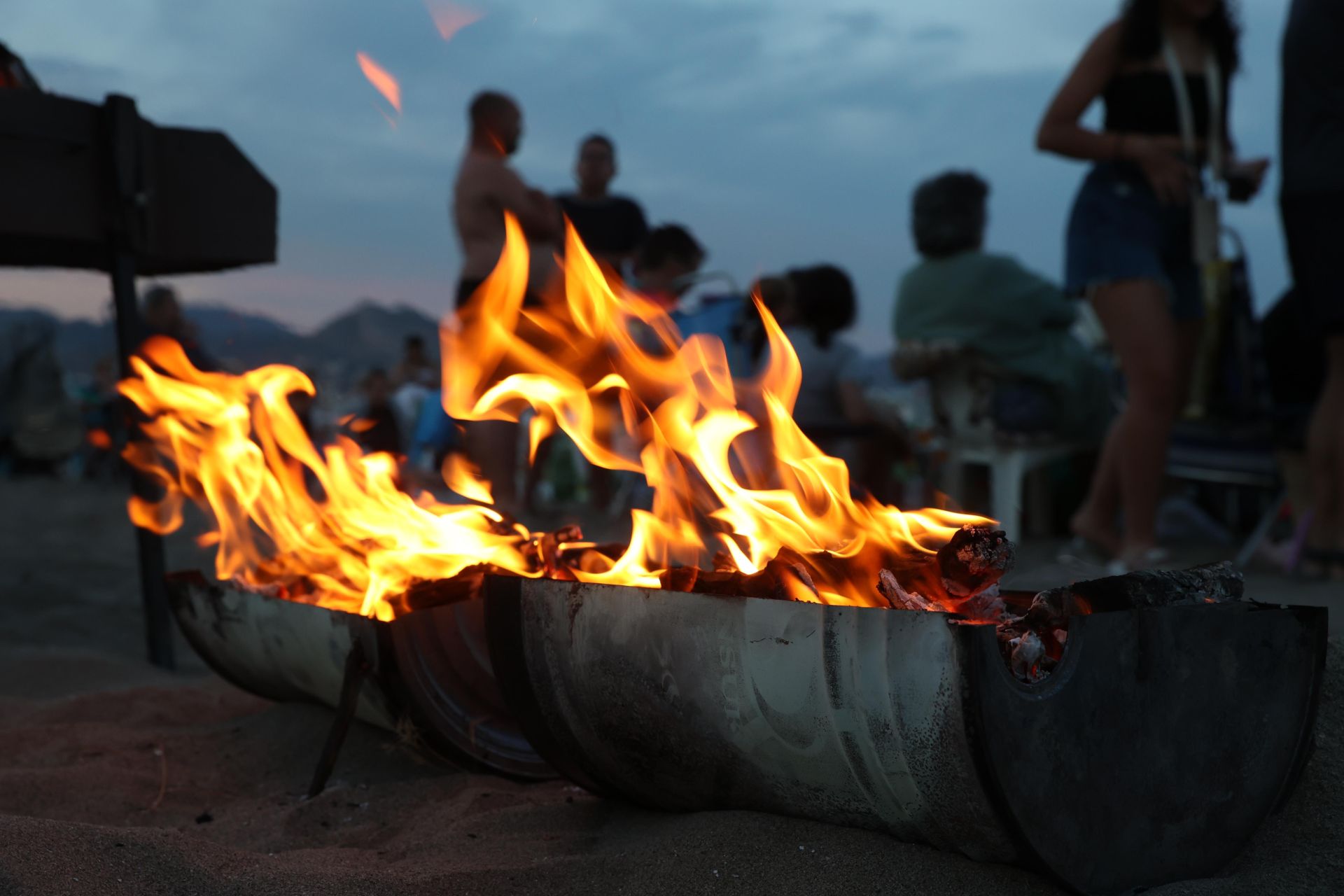 San Juan celebrations in Huelin, in Malaga city