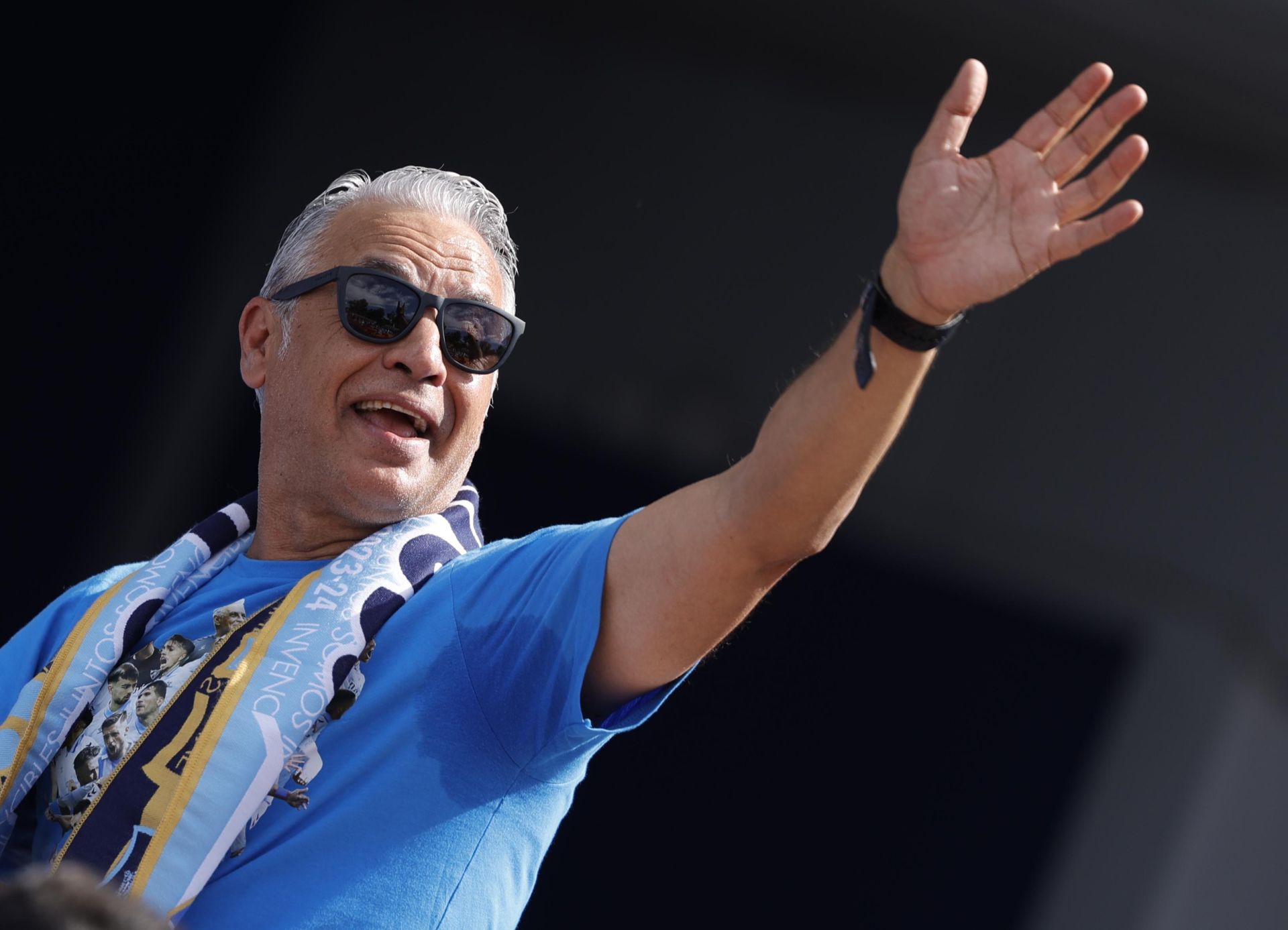 Fans celebrate Malaga CF's promotion as squad take open-top bus tour, in images