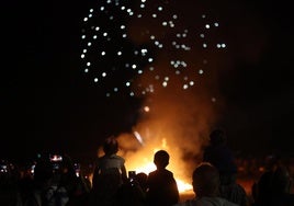 San Juan celebrations in Huelin, in Malaga city