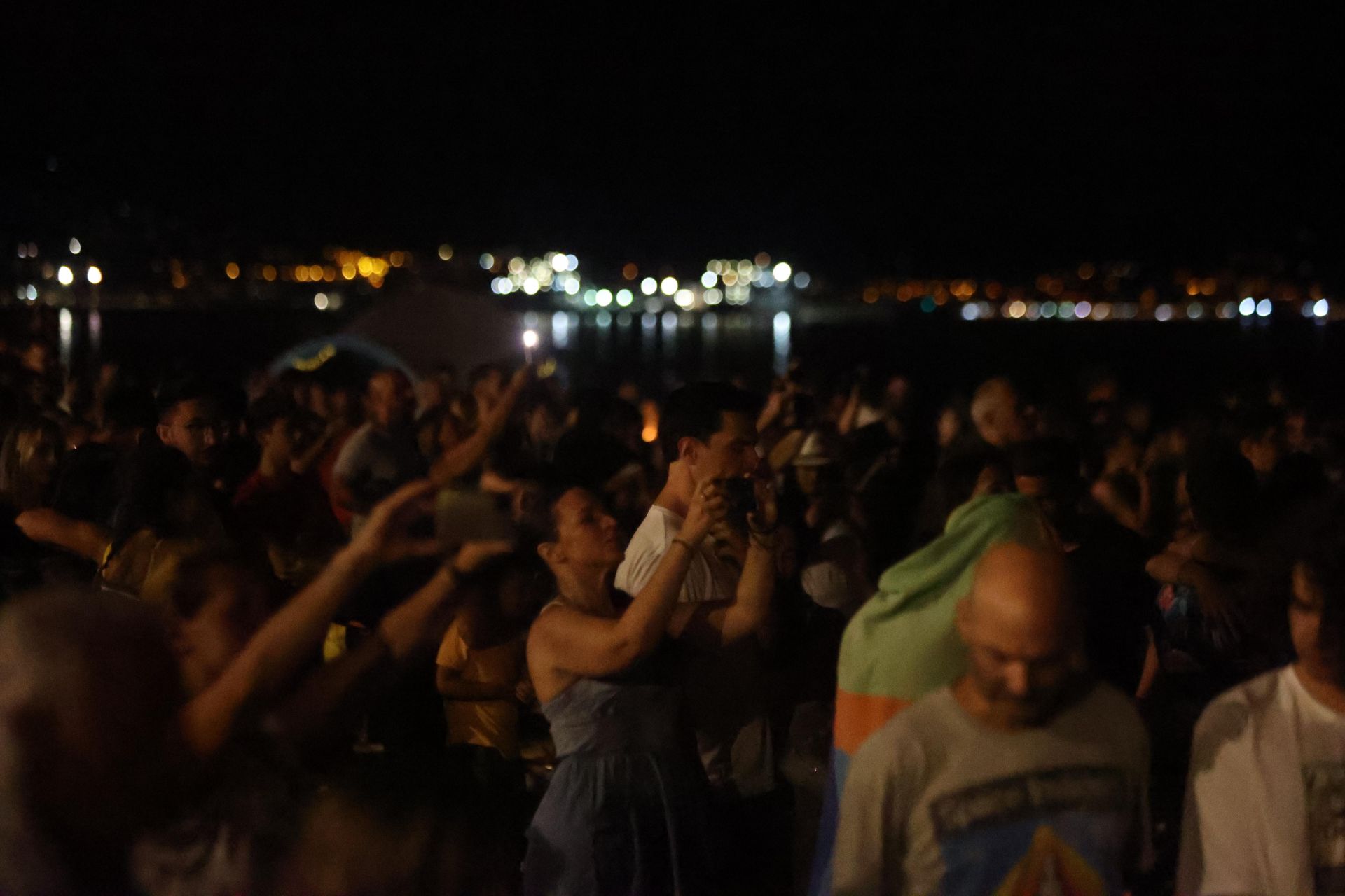 San Juan celebrations in Huelin, in Malaga city