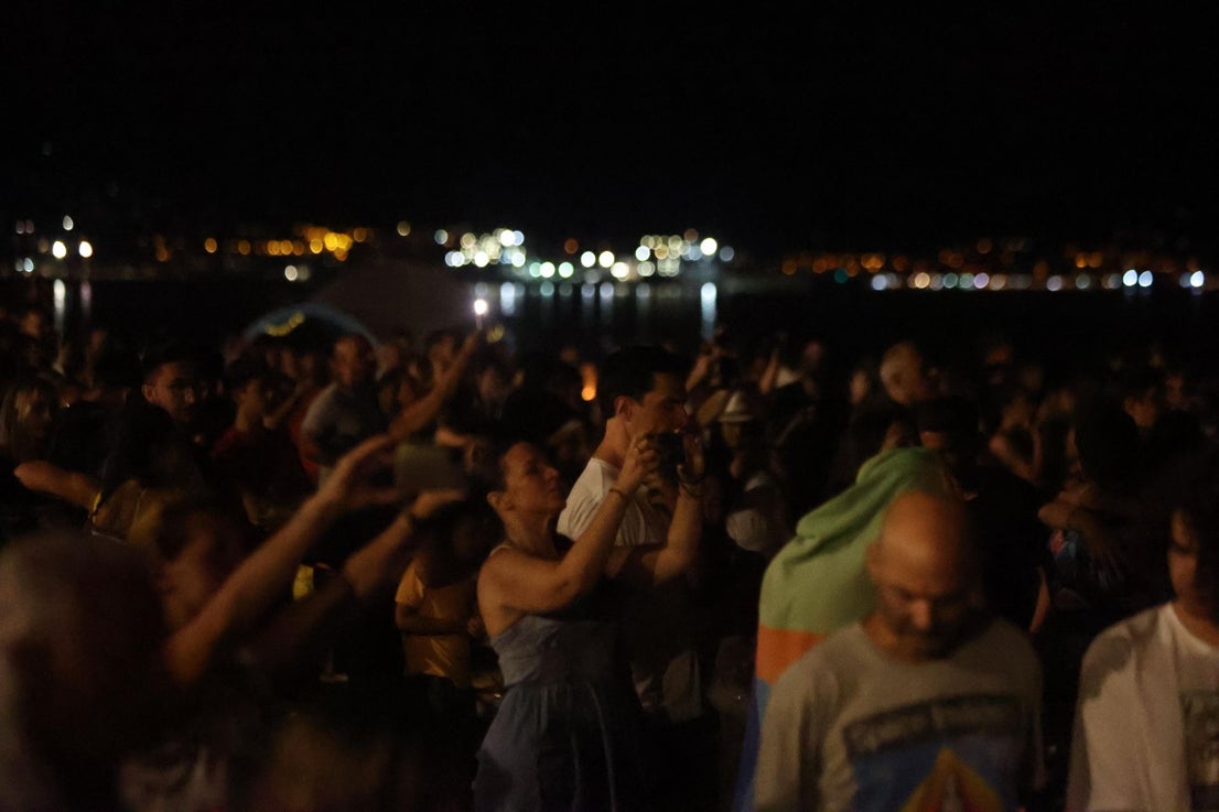 San Juan celebrations in Huelin, in Malaga city