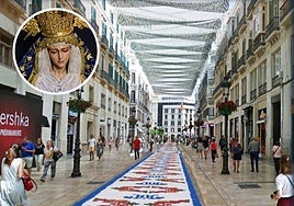Visualisation of how the salt carpet for the Virgin of Peace procession will look.