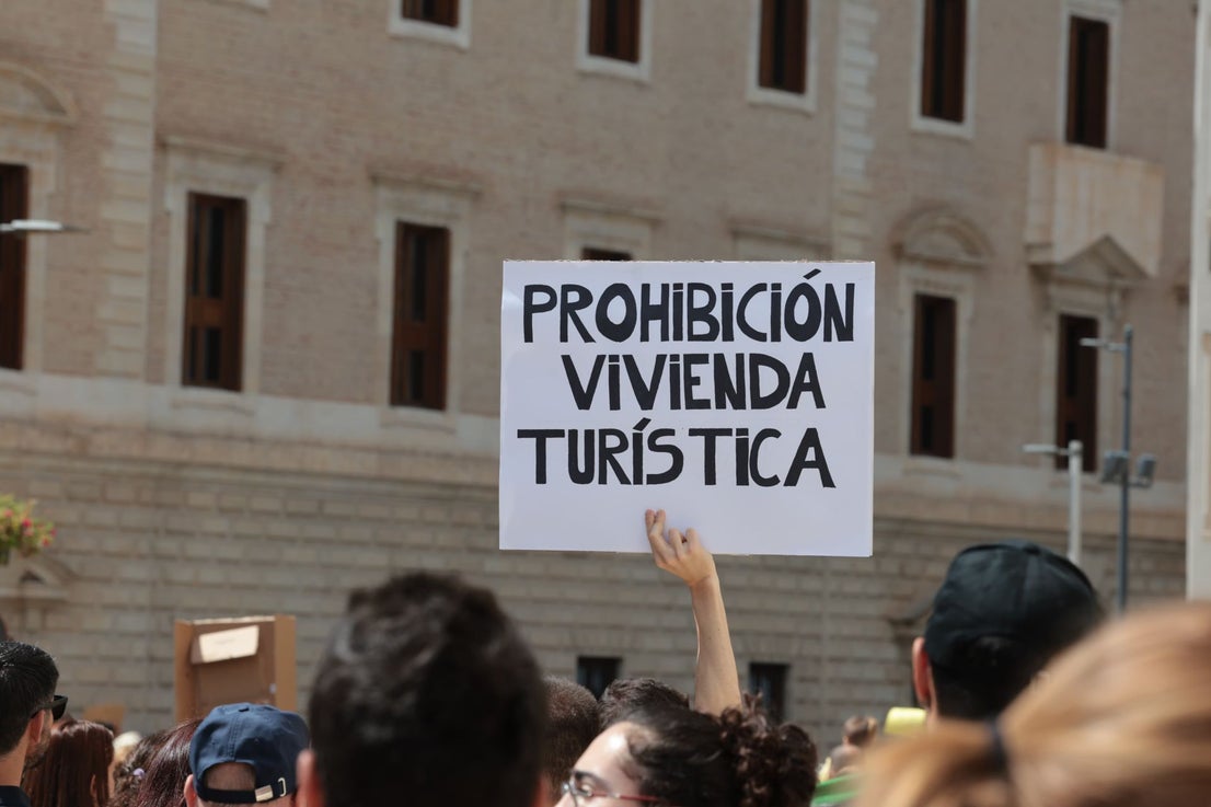 Housing crisis demonstration in Malaga, in pictures