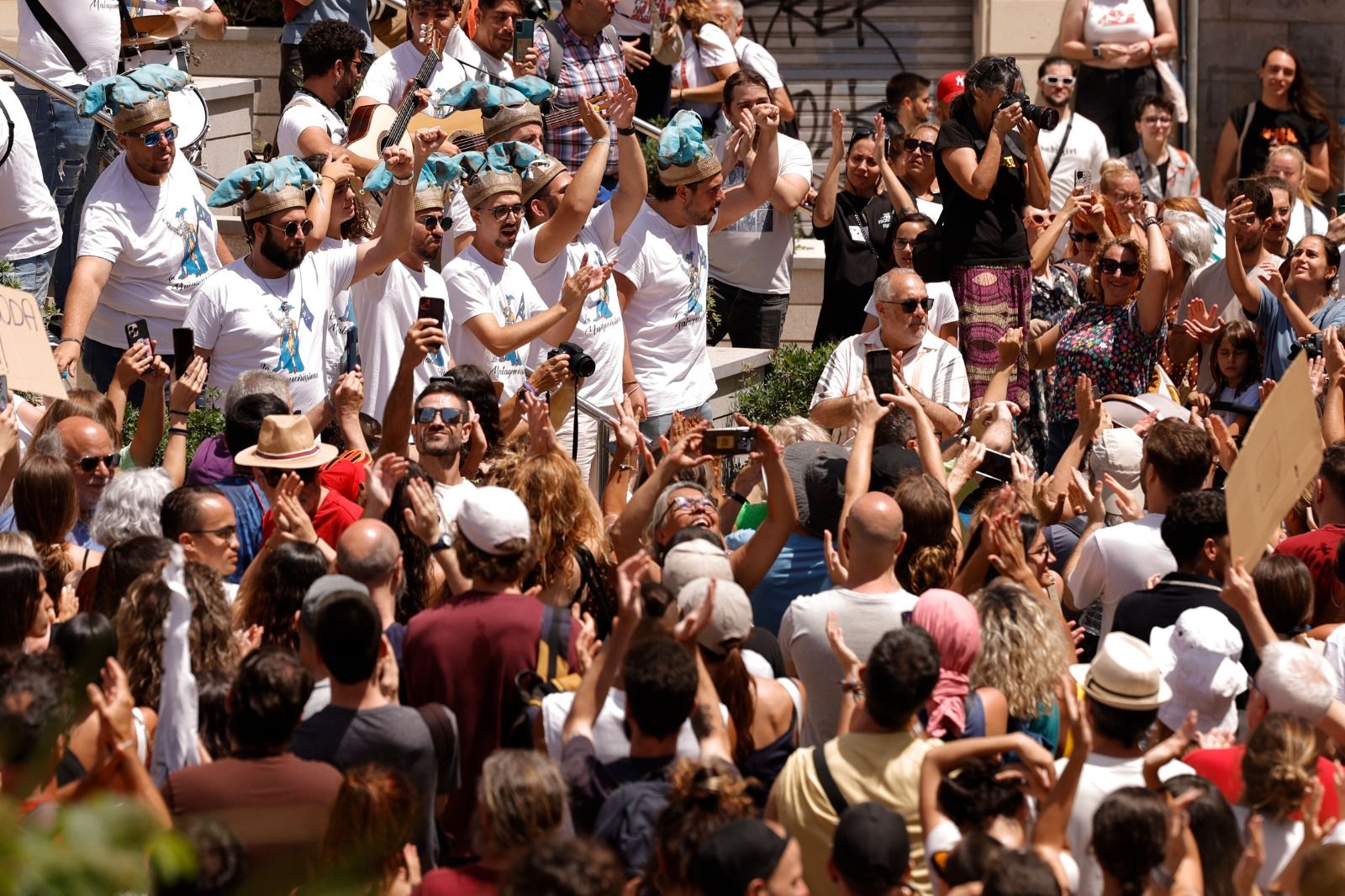 Housing crisis demonstration in Malaga, in pictures