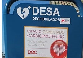 A defibrillator in Rincón de la Victoria.