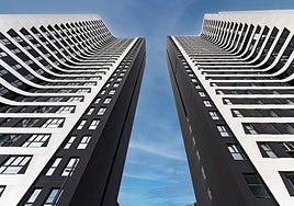 The hotels, located in the north tower, are scheduled to open in September