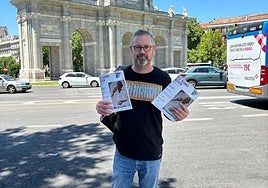 Founder of The Madrid Review at the book fair in the city last month.