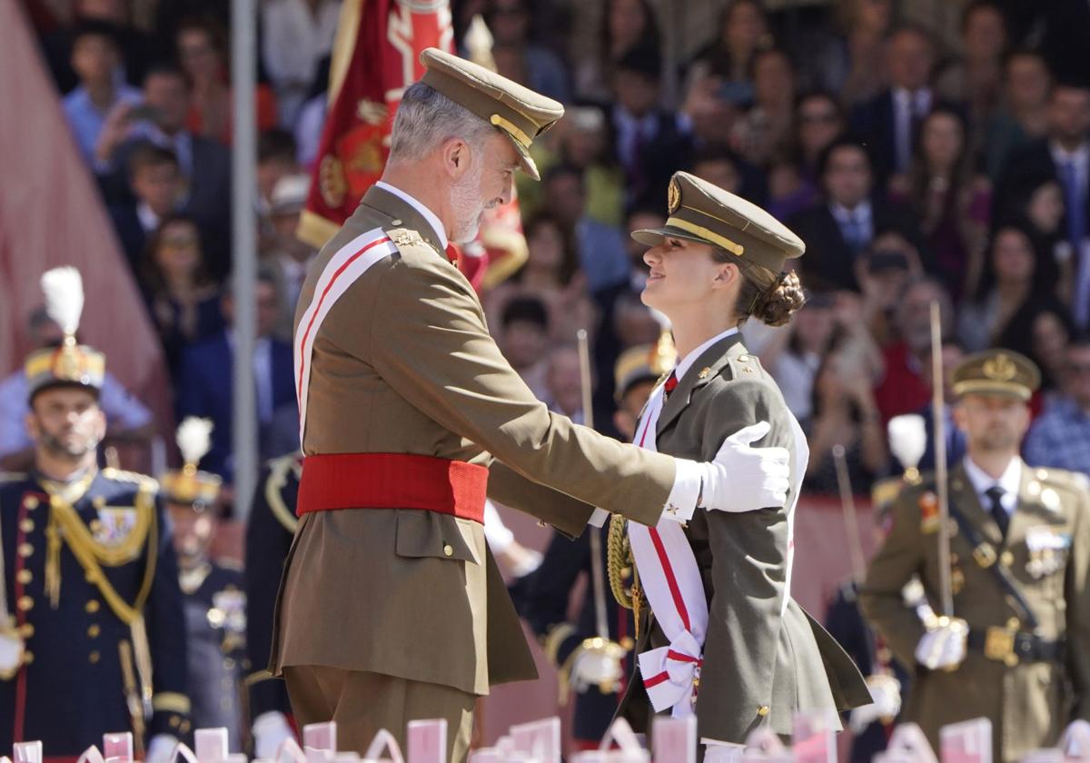 Spain's Princess of Asturias made an officer after finishing her 11 ...