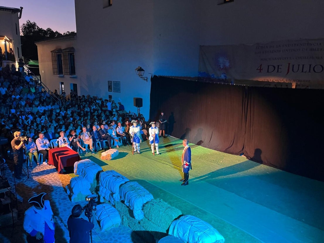 Tiny Malaga province village pays tribute to American independence hero, in pictures