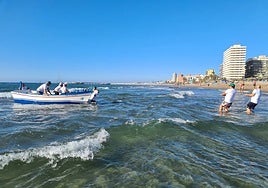 Recreating the Tirada del Copo on the beach last weekend.
