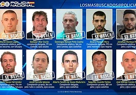 Murderers, hitmen, assassins, rapists... these are the ten most-wanted fugitives being hunted in Spain