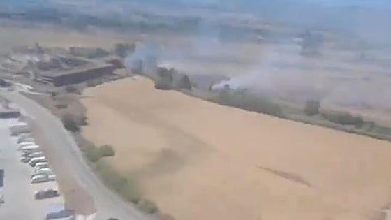 The fire in Malaga city's Cortijo Jurado district is now under control
