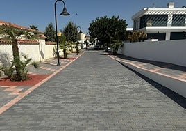The new pedestrianised area in Mijas Costa.