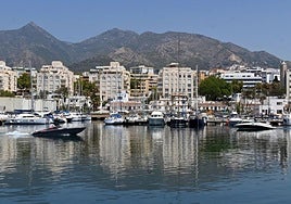La Bajadilla port in Marbella.