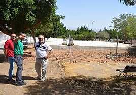 Visit to the work on the reservoir.