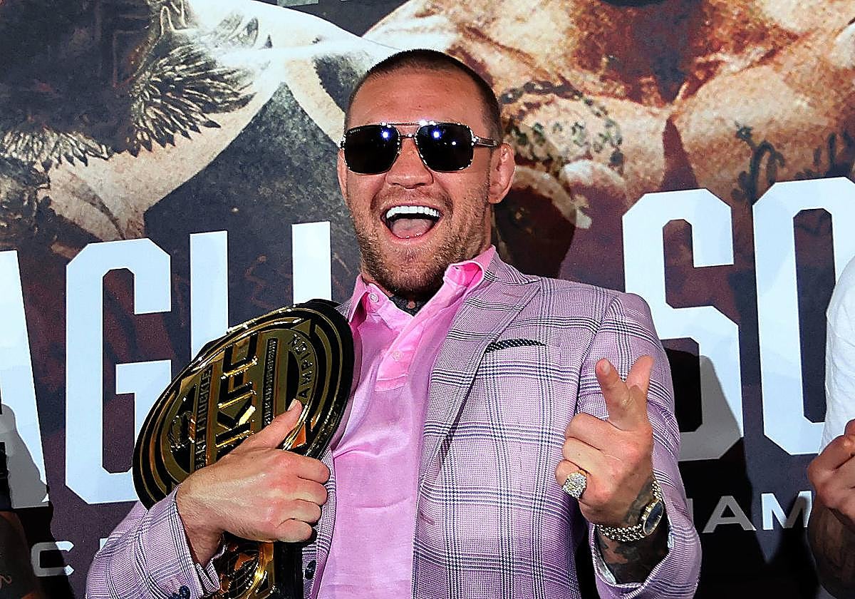 MMA legend Conor McGregor promotes Spain's first official bare knuckle boxing event, in pictures