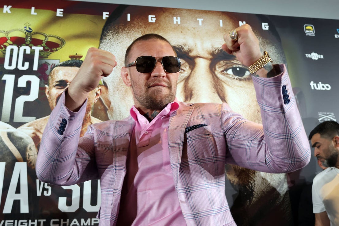 MMA legend Conor McGregor promotes Spain's first official bare knuckle boxing event, in pictures