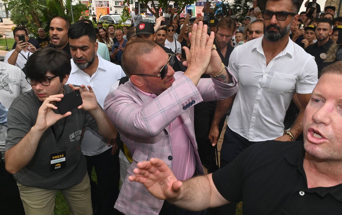 MMA legend Conor McGregor promotes Spain's first official bare knuckle boxing event, in pictures