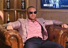 Conor McGregor talks to SUR in a private room at the Marbella Clubhouse.
