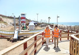 The mayor of Marbella, Ángeles Muñoz and the councillor, Diego López.