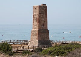 The Torre de los Ladrones is one of the symbols of this coastal strip of Marbella.