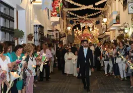 File image of the procession in honour of the town's patron.