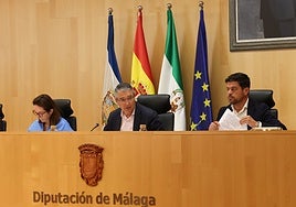 Salado, in the centre of the picture, during the plenary session.