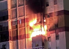 Moment of the explosion.